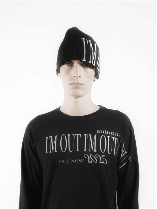 IM OUT 2025 BLACK LONGSLEEVE