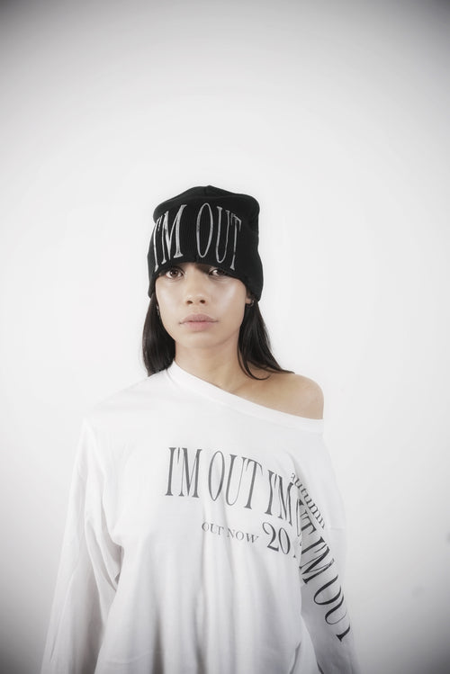 IM OUT 2025 WHITE LONGSLEEVE